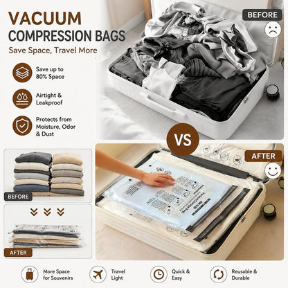 Voyk Vacuum Seal Packing Cubes (18-Pack)