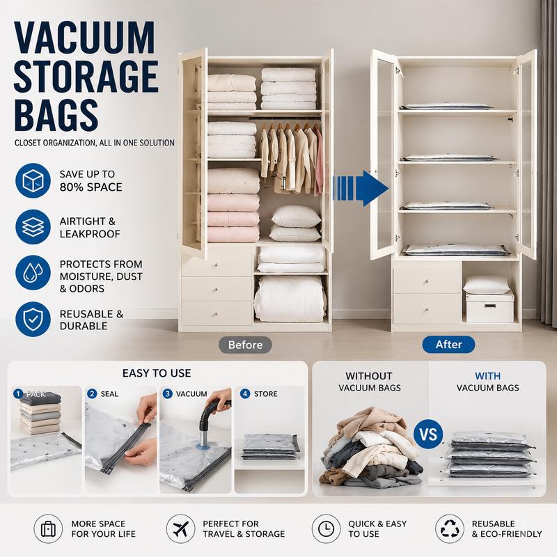 Voyk Vacuum Seal Packing Cubes (18-Pack)