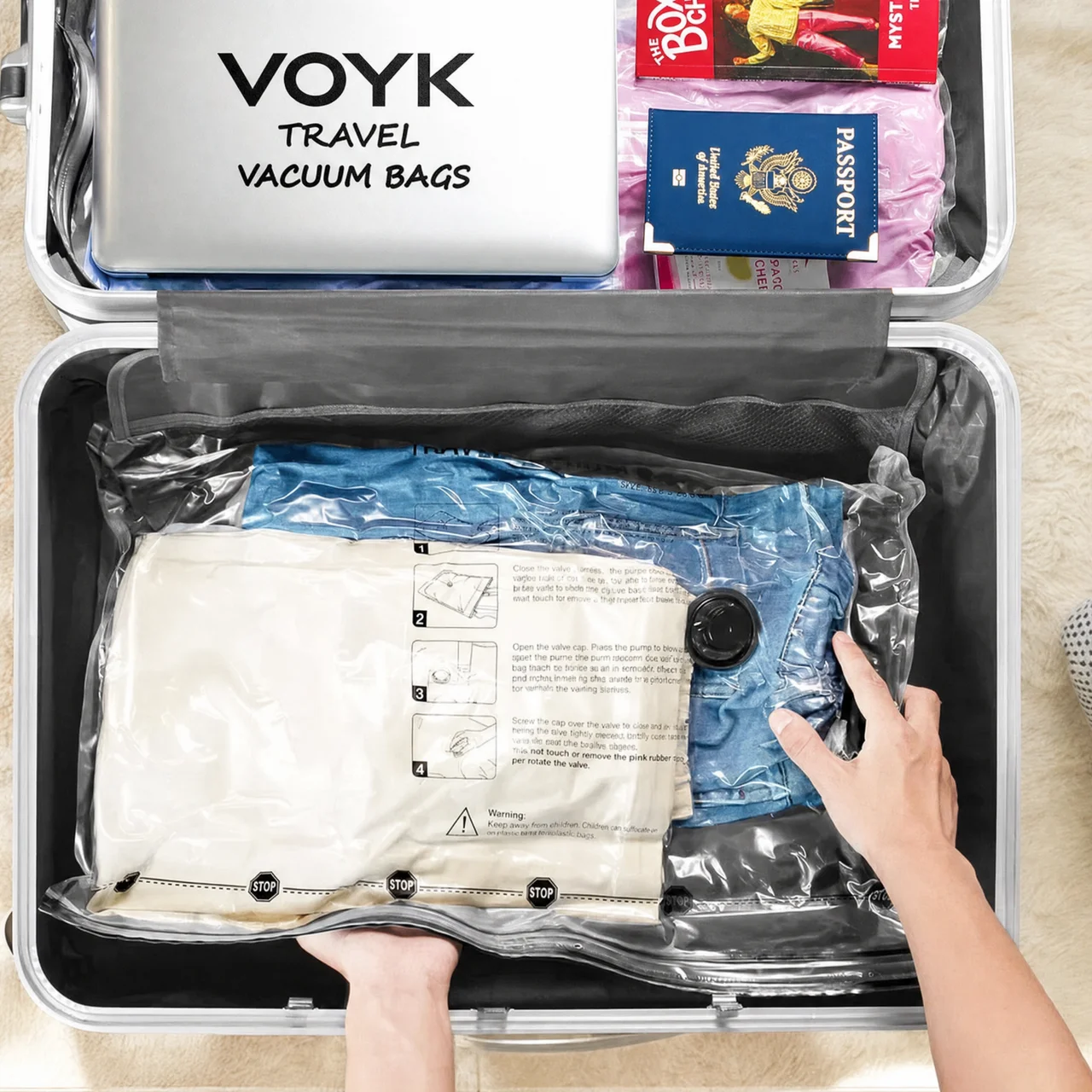 Voyk Vacuum Seal Packing Cubes (18-Pack)